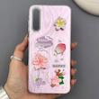 قاب گوشی Galaxy A30S - A50S - A50 سامسونگ لیزری فانتزی گل برجسته لیلیوم لاکچری TPU رنگ صورتی