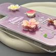 قاب گوشی Galaxy A14 سامسونگ لیزری فانتزی گل برجسته لیلیوم لاکچری TPU رنگ صورتی