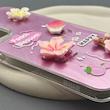 قاب گوشی Galaxy A16 سامسونگ لیزری فانتزی گل برجسته لیلیوم لاکچری TPU رنگ صورتی