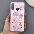 قاب گوشی Galaxy A20S سامسونگ لیزری فانتزی گل برجسته لیلیوم لاکچری TPU رنگ صورتی