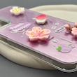 قاب گوشی Galaxy A24 سامسونگ لیزری فانتزی گل برجسته لیلیوم لاکچری TPU رنگ صورتی 