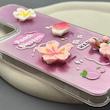 قاب گوشی Galaxy A33 سامسونگ لیزری فانتزی گل برجسته لیلیوم لاکچری TPU رنگ صورتی 