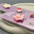 قاب گوشی Galaxy A35 سامسونگ لیزری فانتزی گل برجسته لیلیوم لاکچری TPU رنگ صورتی 