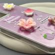 قاب گوشی Galaxy A36 سامسونگ لیزری فانتزی گل برجسته لیلیوم لاکچری TPU رنگ صورتی 