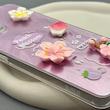 قاب گوشی Galaxy A51 سامسونگ لیزری فانتزی گل برجسته لیلیوم لاکچری TPU رنگ صورتی