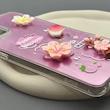 قاب گوشی Galaxy A71 سامسونگ لیزری فانتزی گل برجسته لیلیوم لاکچری TPU رنگ صورتی