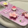 قاب گوشی iPhone 13 Pro آیفون لیزری فانتزی گل برجسته لیلیوم لاکچری TPU رنگ صورتی
