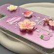 قاب گوشی Poco M3 - Redmi 9T شیائومی لیزری فانتزی گل برجسته لیلیوم لاکچری TPU رنگ صورتی