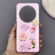 قاب گوشی Redmi 14C - Poco C75 - Redmi A4 شیائومی لیزری فانتزی گل برجسته لیلیوم لاکچری TPU رنگ صورتی