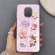 قاب گوشی Redmi Note 9S - Redmi Note 9 Pro شیائومی لیزری فانتزی گل برجسته لیلیوم لاکچری TPU رنگ صورتی