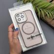 قاب گوشی iPhone 13 Pro آیفون پشت مات مگ سیف دار اورجینال Uniqe Case دور سیلیکونی رنگ قهوه ای