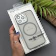 قاب گوشی iPhone 13 Pro آیفون پشت مات مگ سیف دار اورجینال Uniqe Case دور سیلیکونی رنگ طوسی 