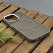 قاب گوشی iPhone 13 Pro آیفون پشت مات مگ سیف دار اورجینال Uniqe Case دور سیلیکونی رنگ طوسی 
