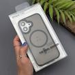 قاب گوشی iPhone 16 آیفون پشت مات مگ سیف دار اورجینال Uniqe Case دور سیلیکونی رنگ مشکی