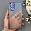 قاب گوشی Galaxy A32 4G سامسونگ متال شفاف دور رنگی با محافظ لنز