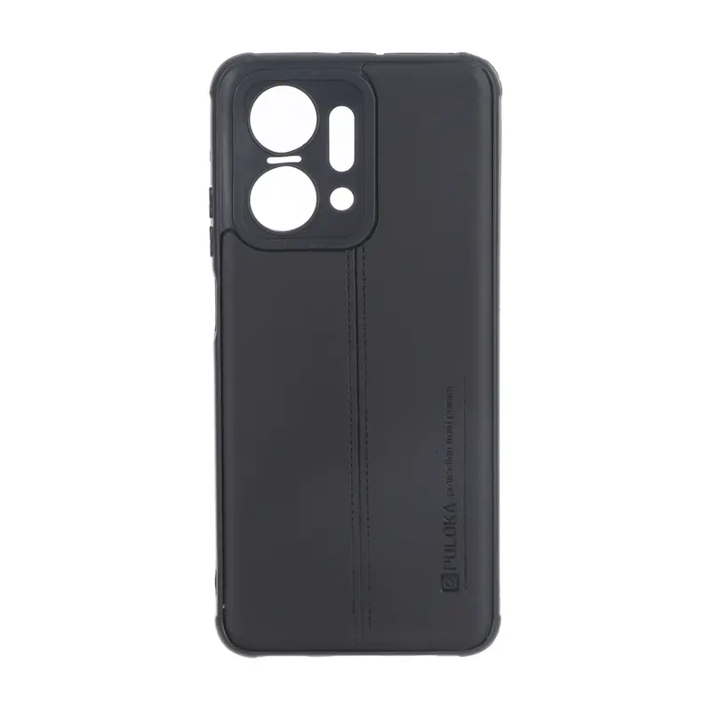 قاب گوشی Honor X7A آنر اورجینال ژله ای چرمی PULOKA پولوکا مشکی