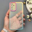 قاب گوشی Galaxy A34 سامسونگ متال شفاف دور رنگی با محافظ لنز