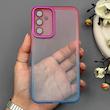 قاب گوشی Galaxy A34 سامسونگ متال شفاف دور رنگی با محافظ لنز