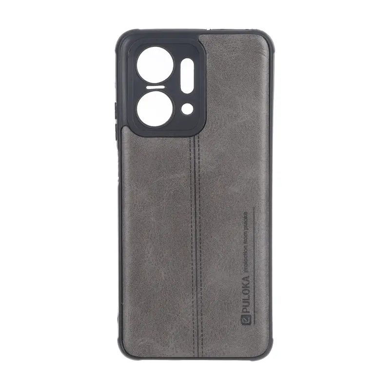 قاب گوشی Honor X7A آنر اورجینال ژله ای چرمی PULOKA پولوکا خاکستری