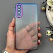 قاب گوشی Galaxy A30S - A50S - A50 سامسونگ متال شفاف دور رنگی با محافظ لنز