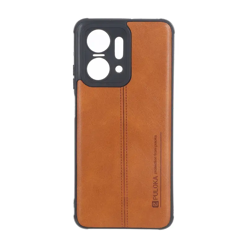 قاب گوشی Honor X7A آنر اورجینال ژله ای چرمی PULOKA پولوکا قهوه ای