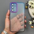 قاب گوشی Galaxy A54 سامسونگ متال شفاف دور رنگی با محافظ لنز
