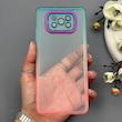 قاب گوشی Poco X3 NFC - Poco X3 Pro شیائومی متال شفاف دور رنگی با محافظ لنز