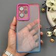 قاب گوشی Poco X5 Pro شیائومی متال شفاف دور رنگی با محافظ لنز 