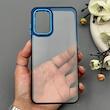 قاب گوشی Galaxy A13 4G - A04S سامسونگ متال شفاف دور رنگی پشت شیشه‌ای سخت