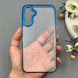 قاب گوشی Galaxy A24 سامسونگ متال شفاف دور رنگی پشت شیشه‌ای سخت