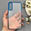 قاب گوشی Galaxy A30S - A50S - A50 سامسونگ متال شفاف دور رنگی پشت شیشه‌ای سخت