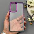 قاب گوشی Galaxy A53 سامسونگ متال شفاف دور رنگی پشت شیشه‌ای سخت