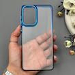 قاب گوشی Galaxy A73 سامسونگ متال شفاف دور رنگی پشت شیشه‌ای سخت