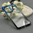 قاب گوشی Galaxy A73 سامسونگ متال شفاف دور رنگی پشت شیشه‌ای سخت