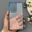 قاب گوشی Galaxy S23 Ultra سامسونگ متال شفاف دور رنگی پشت شیشه‌ای سخت