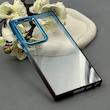 قاب گوشی Galaxy S23 Ultra سامسونگ متال شفاف دور رنگی پشت شیشه‌ای سخت