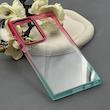 قاب گوشی Galaxy S23 Ultra سامسونگ متال شفاف دور رنگی پشت شیشه‌ای سخت