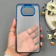 قاب گوشی Poco X3 NFC - Poco X3 Pro شیائومی متال شفاف دور رنگی پشت شیشه‌ای سخت 
