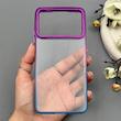 قاب گوشی Poco X4 Pro شیائومی متال شفاف دور رنگی پشت شیشه‌ای سخت