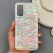 قاب گوشی Galaxy A14 سامسونگ ماربل هولوگرامی براق با ساختار سخت و دور شفاف