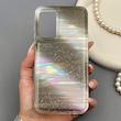 قاب گوشی Galaxy A15 سامسونگ ماربل هولوگرامی براق با ساختار سخت و دور شفاف