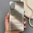 قاب گوشی Galaxy A51 سامسونگ ماربل هولوگرامی براق با ساختار سخت و دور شفاف