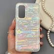 قاب گوشی Galaxy A54 سامسونگ ماربل هولوگرامی براق با ساختار سخت و دور شفاف