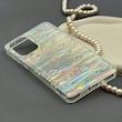قاب گوشی Galaxy A73 سامسونگ ماربل هولوگرامی براق با ساختار سخت و دور شفاف