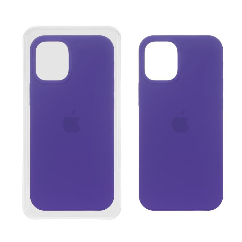 قاب گوشی iPhone 12 Mini آیفون سیلیکونی اورجینال پاک کنی درجه یک زیربسته بنفش 