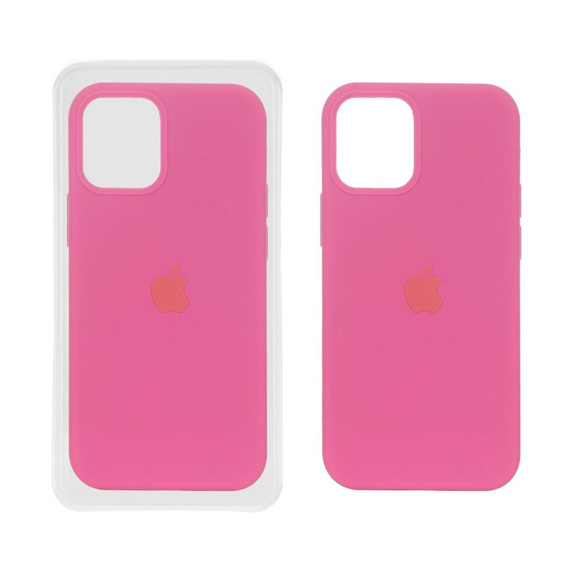 قاب گوشی iPhone 12 Mini آیفون سیلیکونی اورجینال پاک کنی درجه یک زیربسته سرخابی