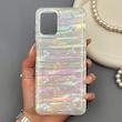 قاب گوشی Galaxy A12 - M12 سامسونگ ماربل هولوگرامی براق با ساختار سخت و دور شفاف