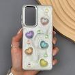 قاب گوشی Galaxy A33 سامسونگ رزینی هولوگرامی طرح قلب لنز کرومی برجسته