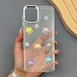 قاب گوشی Galaxy A07 سامسونگ لاکچری رزینی اکلیلی لنز کرومی برجسته طرح ستاره هولوگرامی