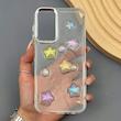 قاب گوشی Galaxy A15 سامسونگ لاکچری رزینی اکلیلی لنز کرومی برجسته طرح ستاره هولوگرامی 